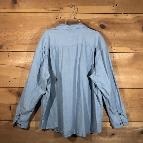 Carhartt Relaxed Fit Button Down Shirt Mens Size 3XL Long Sleeve Work Pockets - Picture 8 of 12